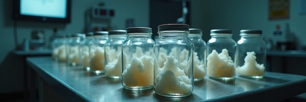 Embalmers find veins and arteries filled with cloths